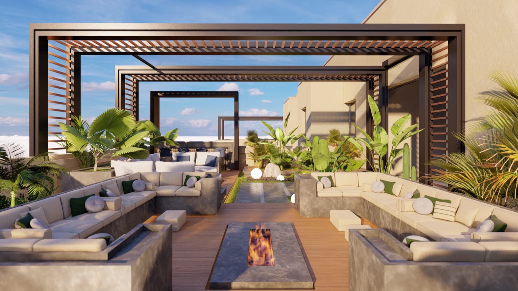 Roof Garden architectural rendering